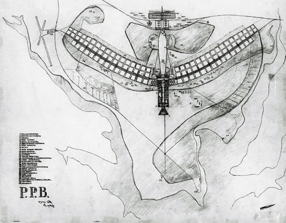 Projeto de Brasília, que se assemelha a um avião | Imagem: G1