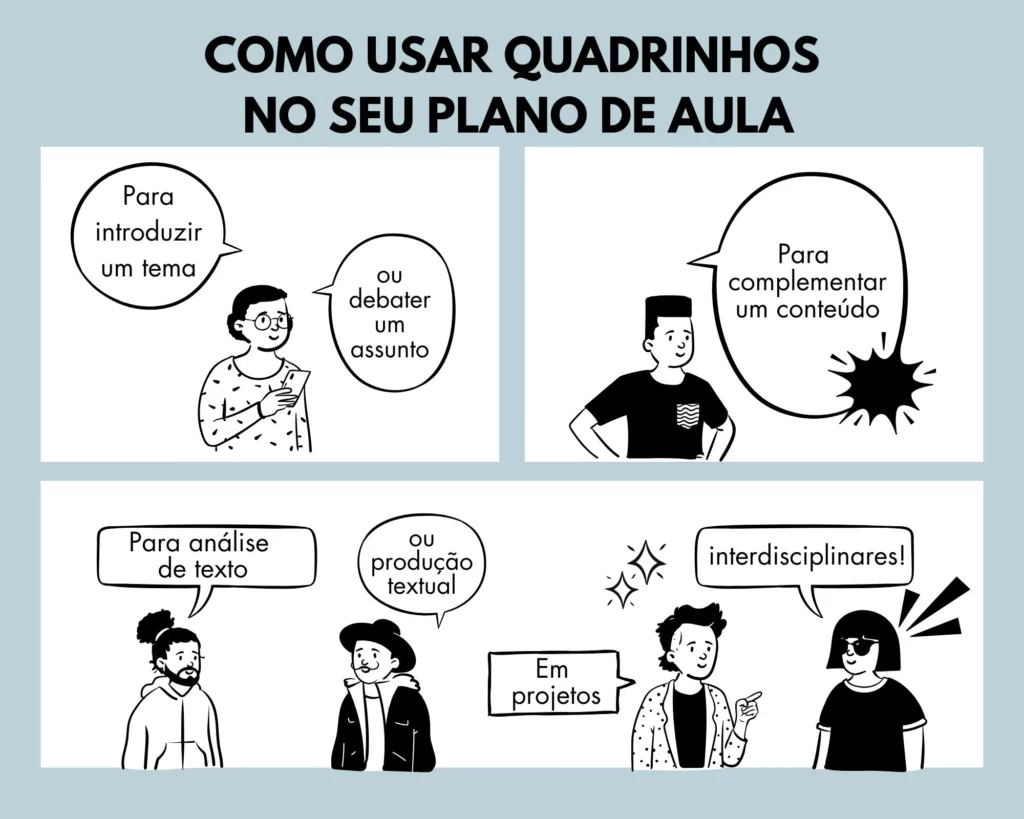 Quadrinhos no plano de aula