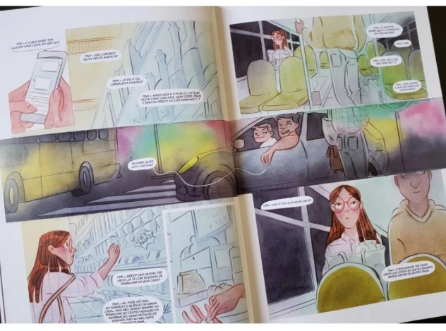 tina história em quadrinhos