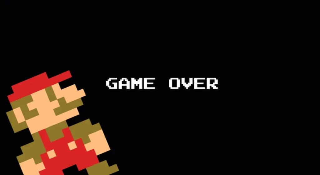 game over - super Mário
