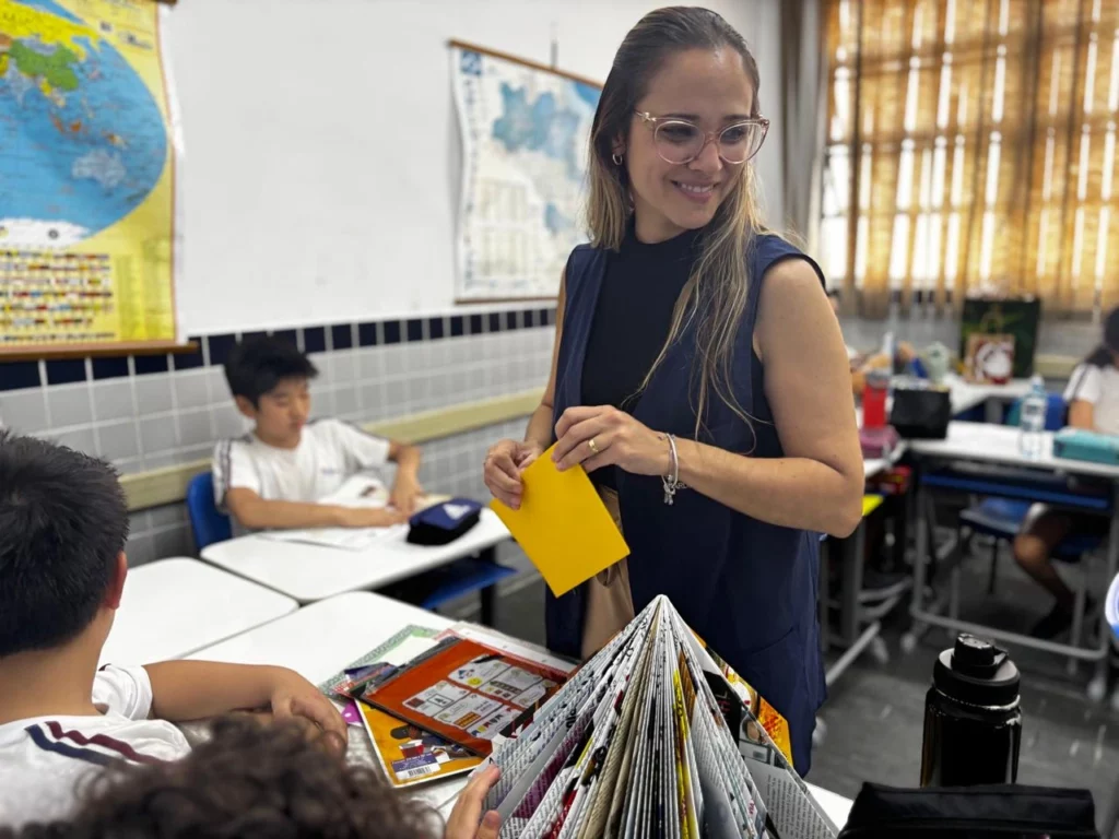 Juliana em sala