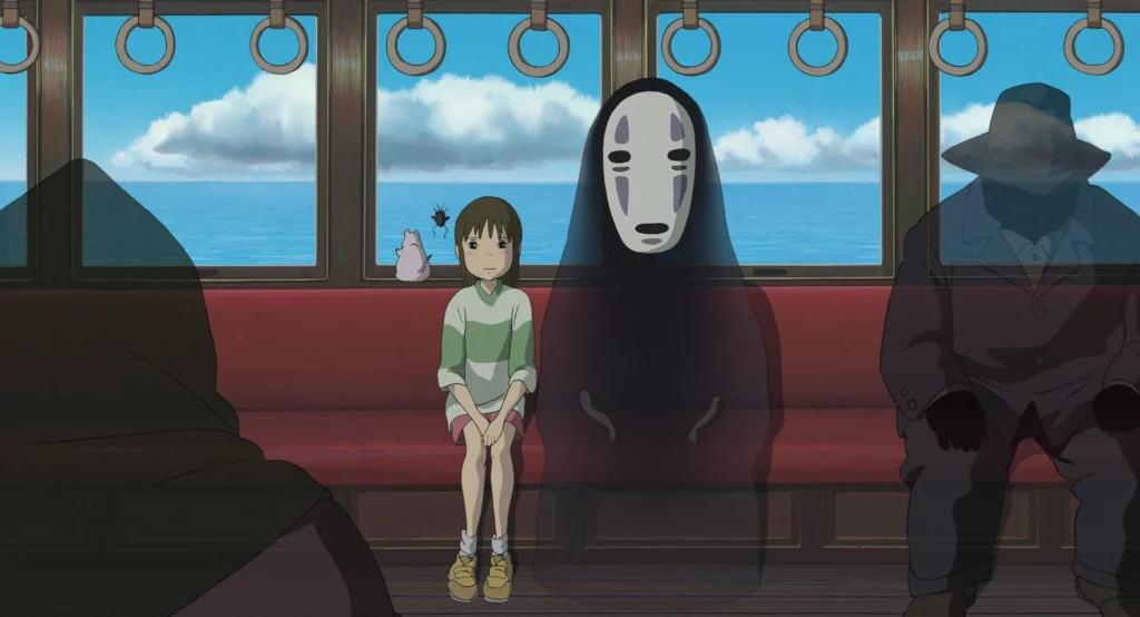cena de “A Viagem de Chihiro". Divulgação Studio Ghibli.