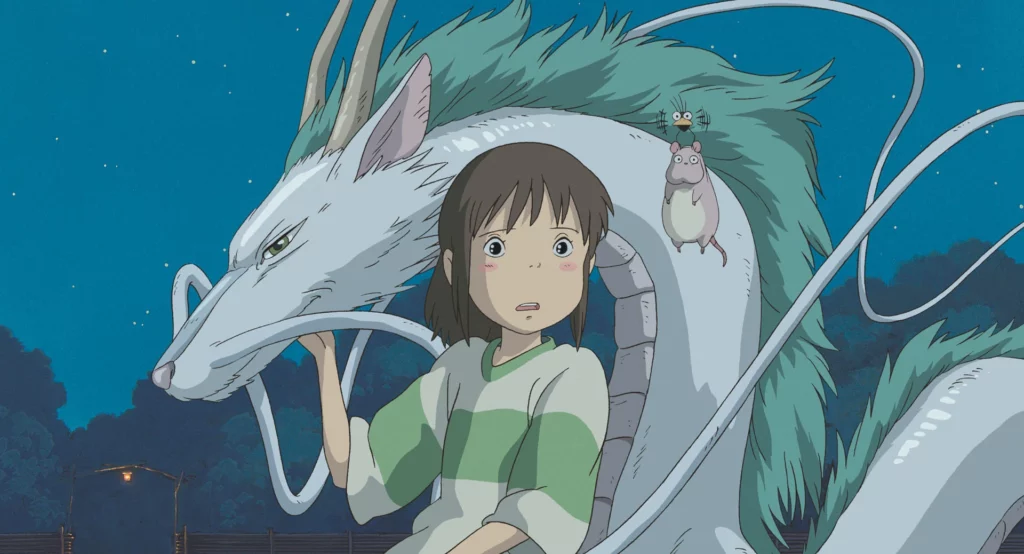 Cena de “A Viagem de Chihiro". Divulgação Studio Ghibli.