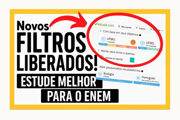 filtros questões para Enem e vestibular da Estuda.com