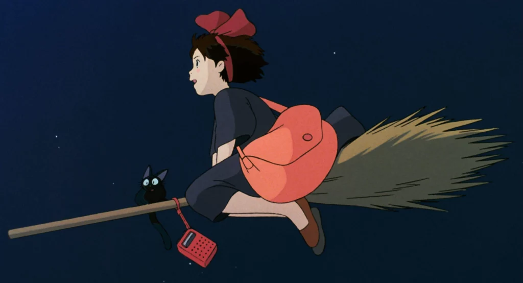 Cena de “O Serviço de Entregas da Kiki". Divulgação Studio Ghibli.  