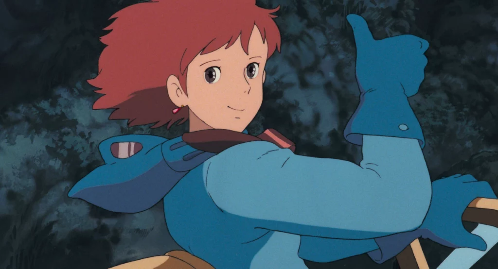 Cena de ”Nausicaä do Vale do Vento”. Divulgação Studio Ghibli.