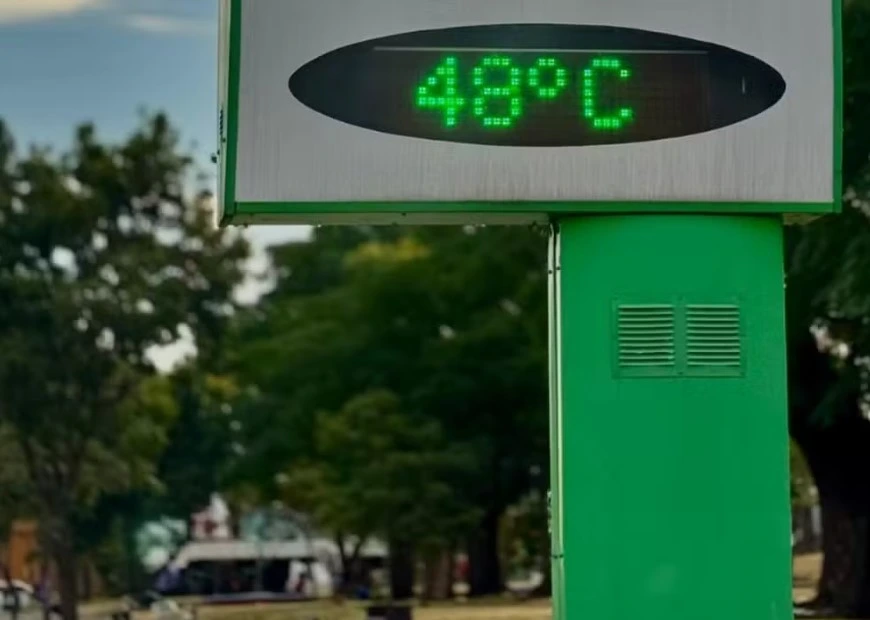 temperatura alta em quarai