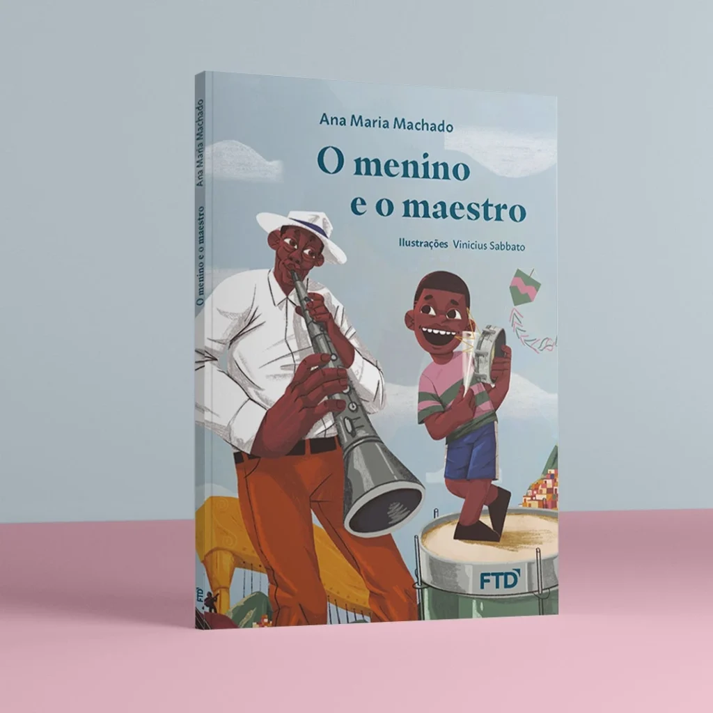 Capa do livro "O menino e o Maestro" sobre amizade