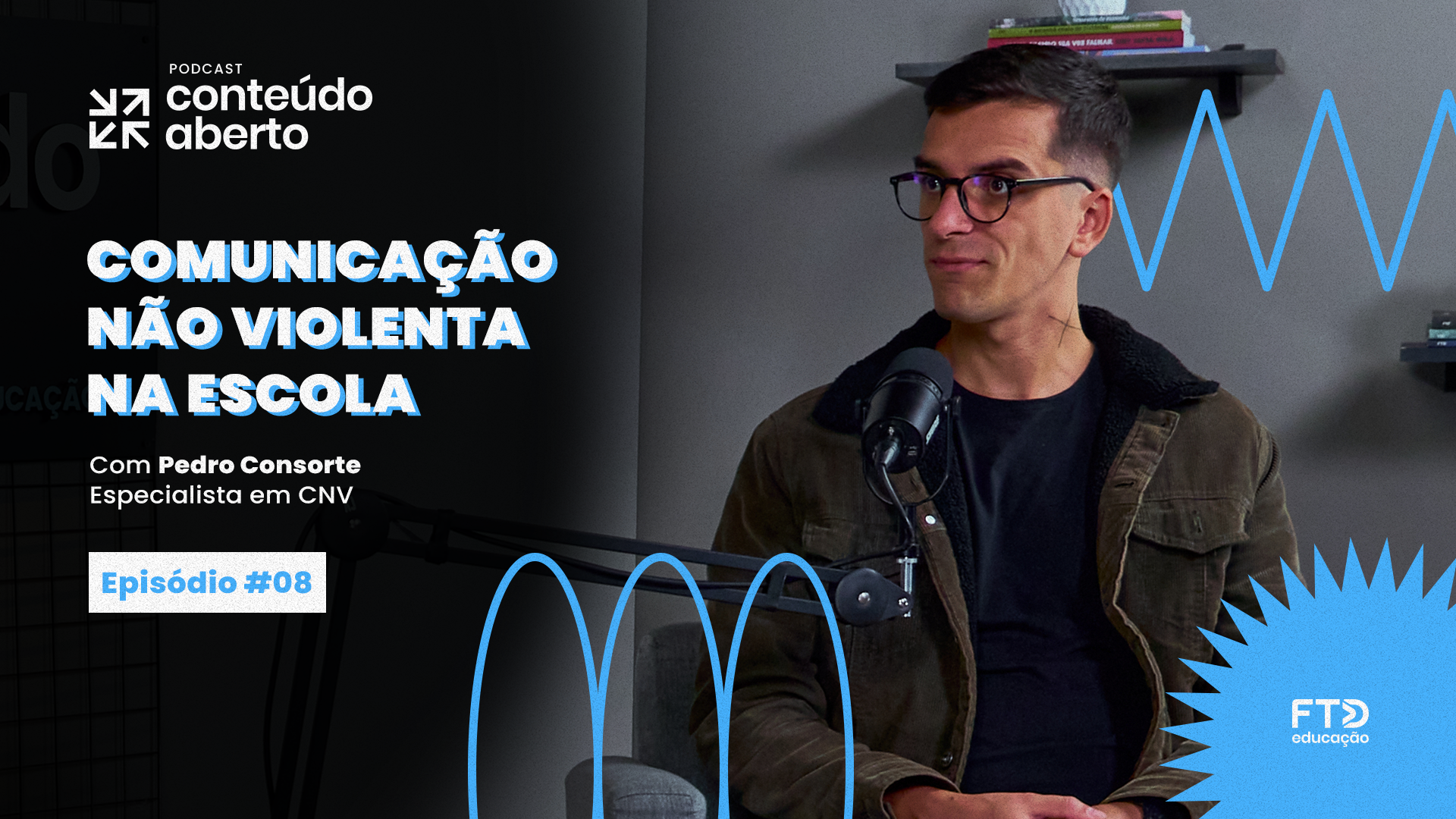COMUNICAÇÃO NÃO VIOLENTA NA ESCOLA, COM PEDRO CONSORTE | Podcast Conteúdo Aberto #08