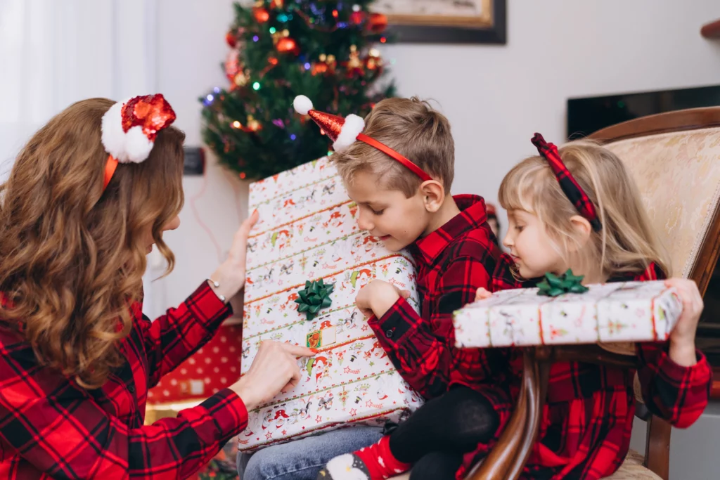 presente de Natal para as crianças