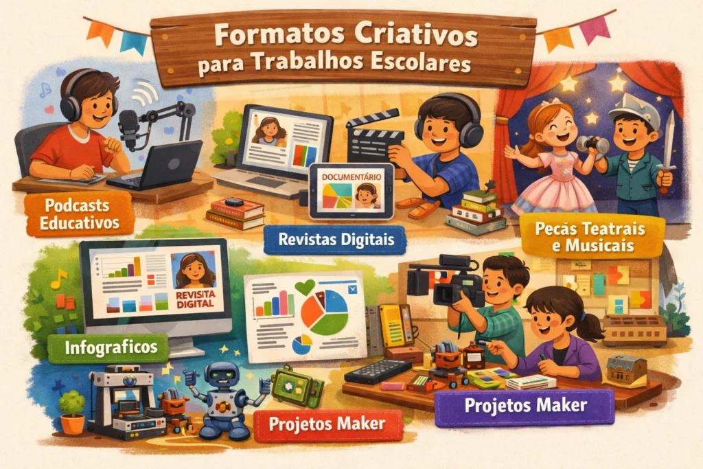 Ideias para trabalhos de escola: projetos criativos para engajar os ...
