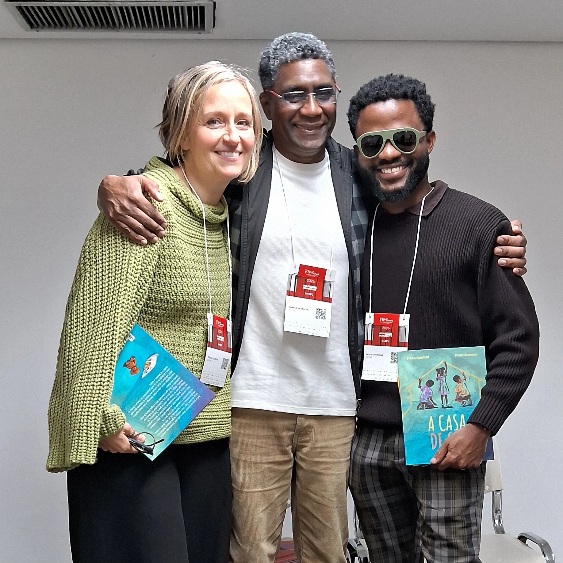 Edimilson de Almeida Pereira, Prisca Agustoni e Paulo Chavonga