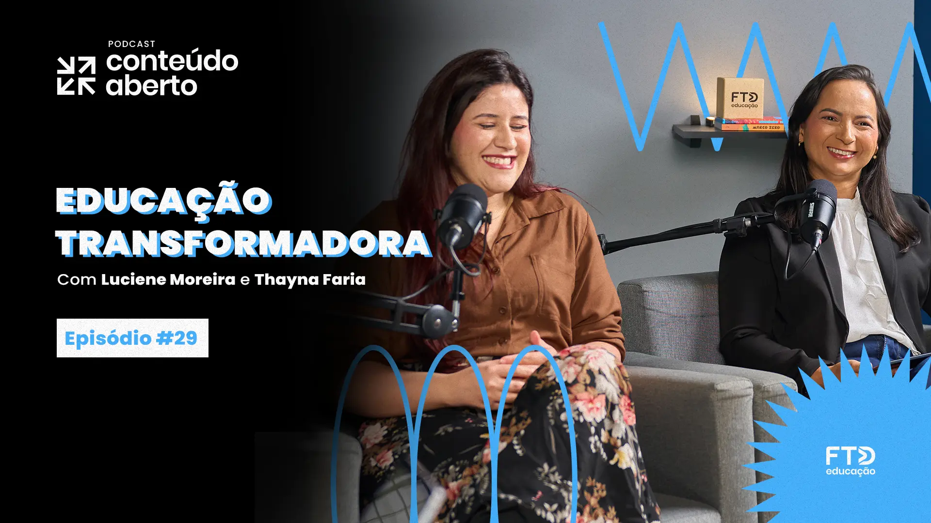 EDUCAÇÃO TRANSFORMADORA, COM LUCIENE MOREIRA E THAYNA FARIA | PODCAST CONTEÚDO ABERTO #29